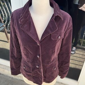 Talbots purple blazer size 8